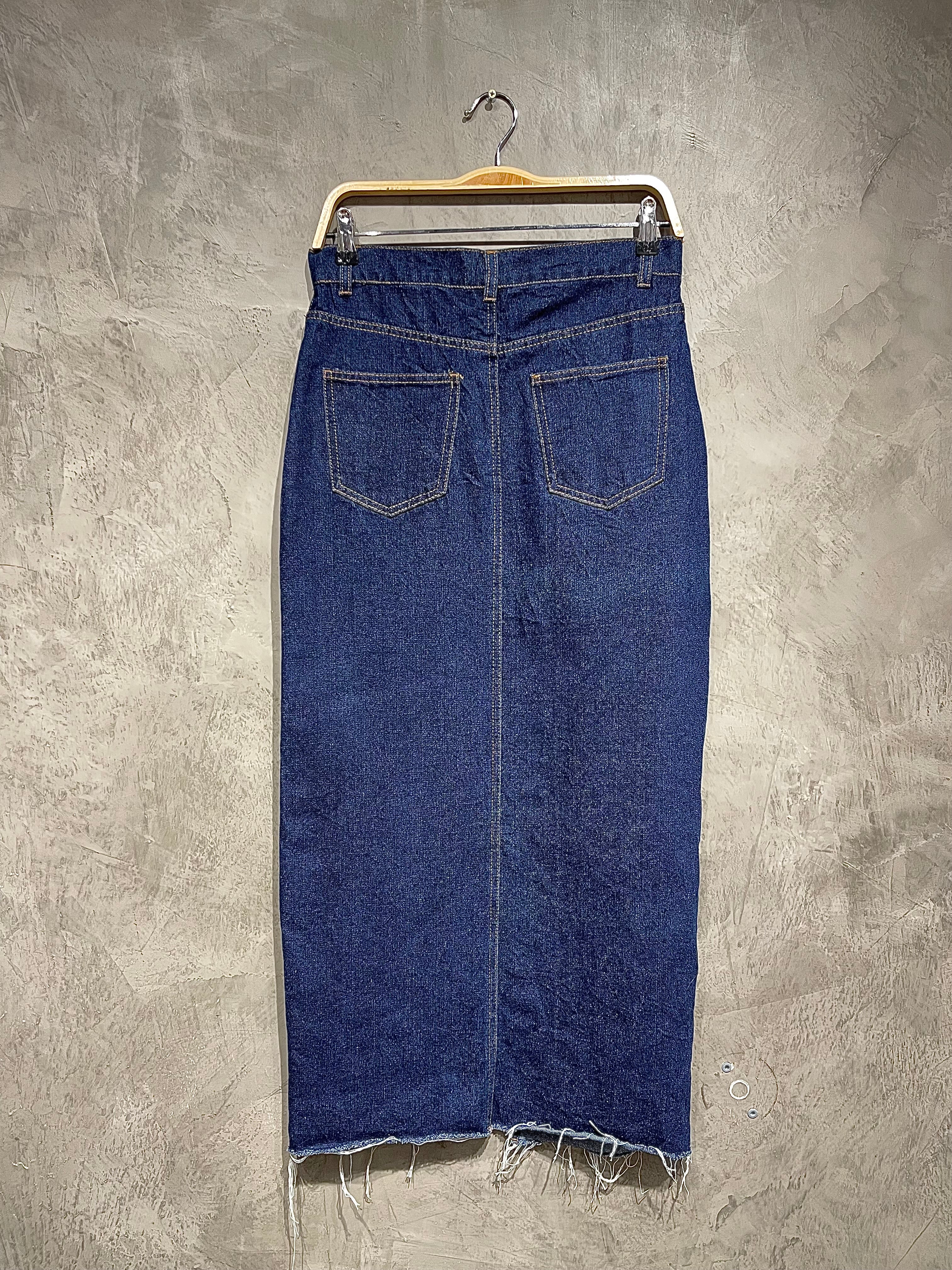 Skirt Plain Denim S005