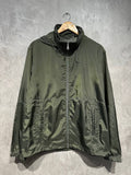 Windbreaker with Hoodie Full Zipper Army Green W002