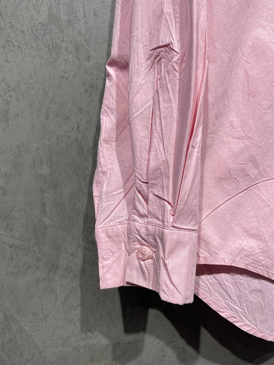 Blouse Baggy Casual Full Button Pink B160