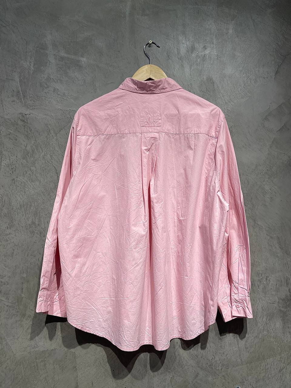 Blouse Baggy Casual Full Button Pink B160