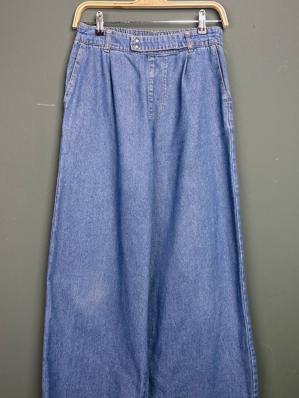 Woman Jeans Baggy Casual Retro Blue