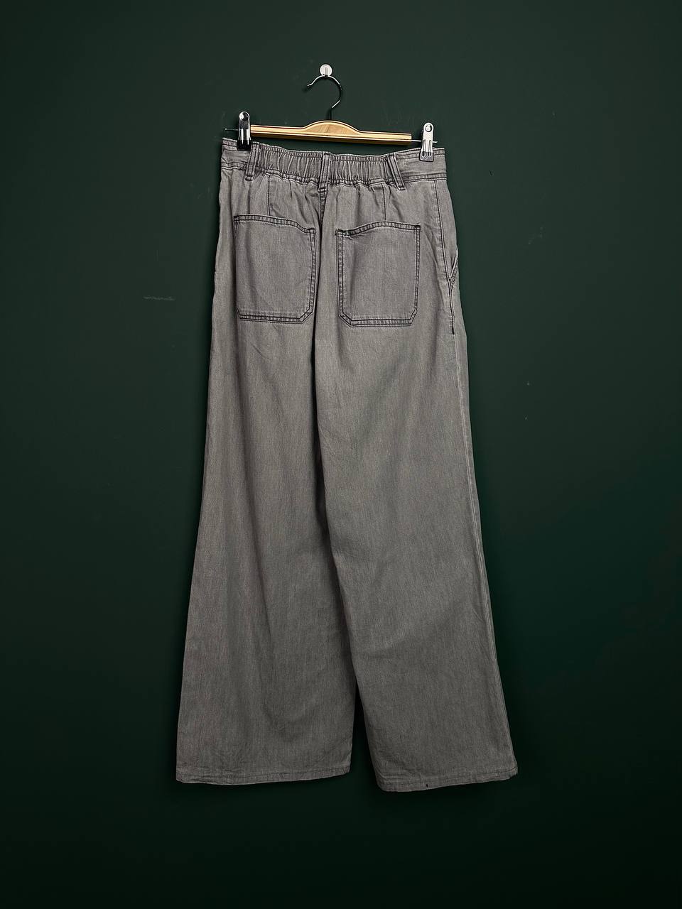 Woman Jeans Baggy Casual Grey