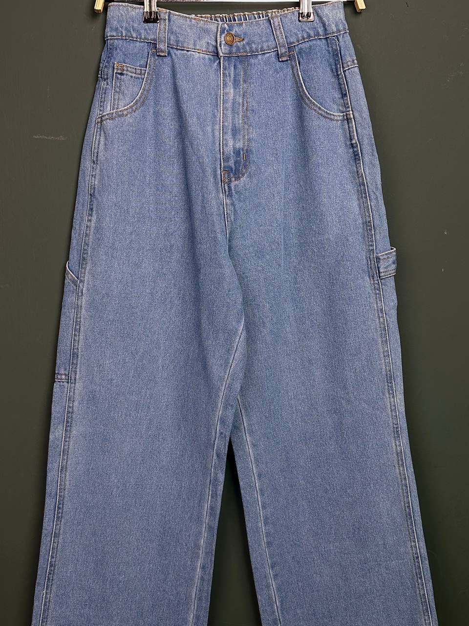Woman Jeans Baggy Casual Blue