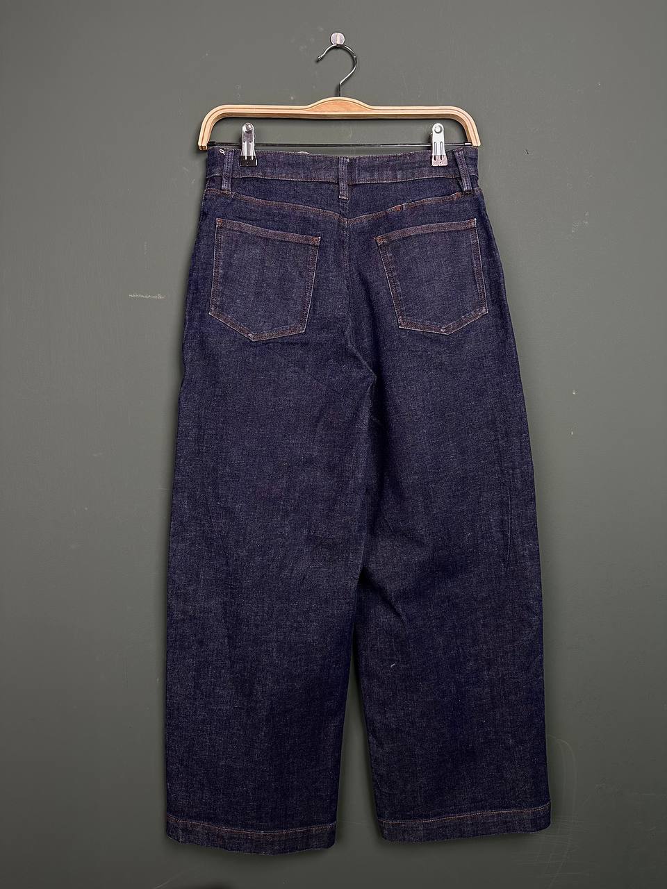 Woman Jeans Baggy Casual Dark Blue