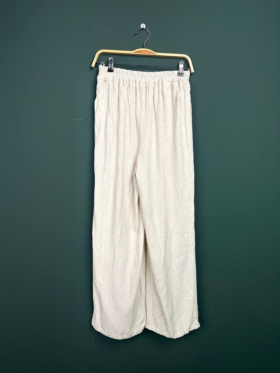 Baggy Pant Linen Smart Casual White