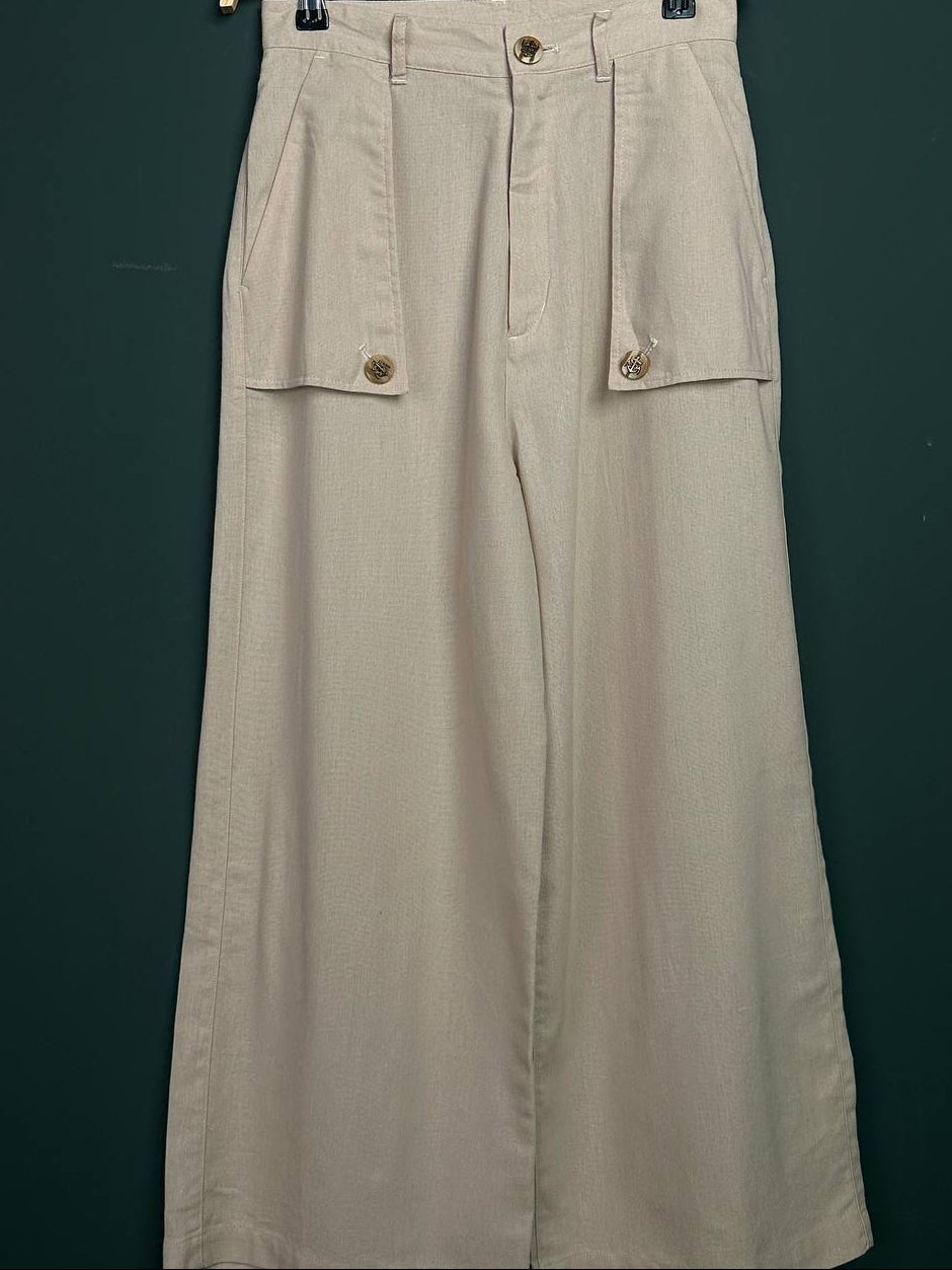 Baggy Pant Retro Loose Beige