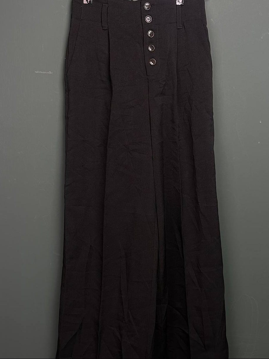 Baggy Pant High Waisted Casual Black