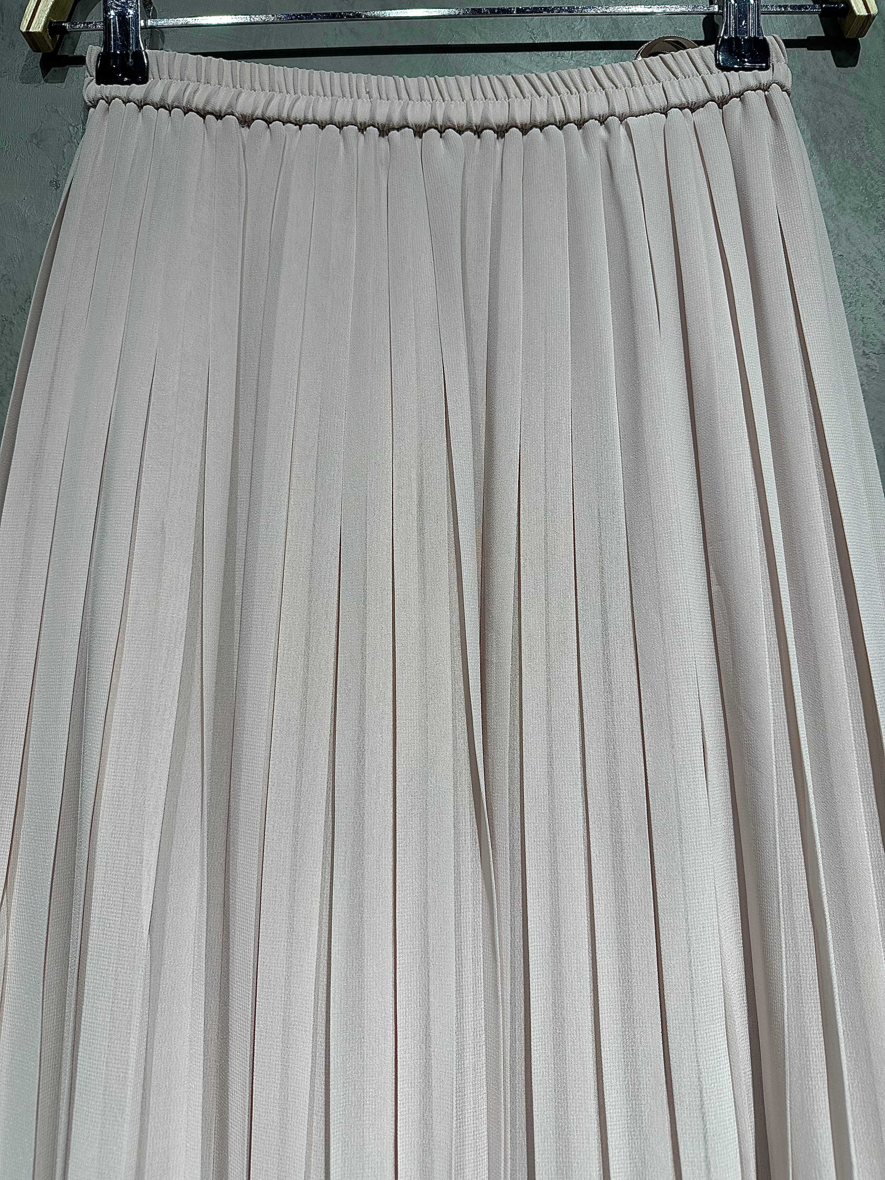 Skirt Plain Pleated Soft Pink S021