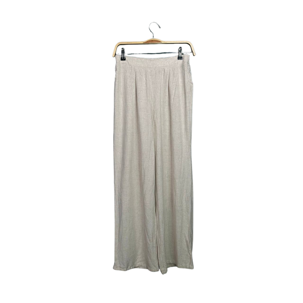 Baggy Pant Linen Smart Casual White