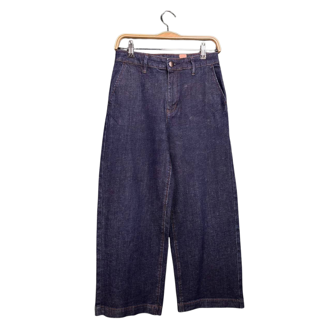 Woman Jeans Baggy Casual Dark Blue