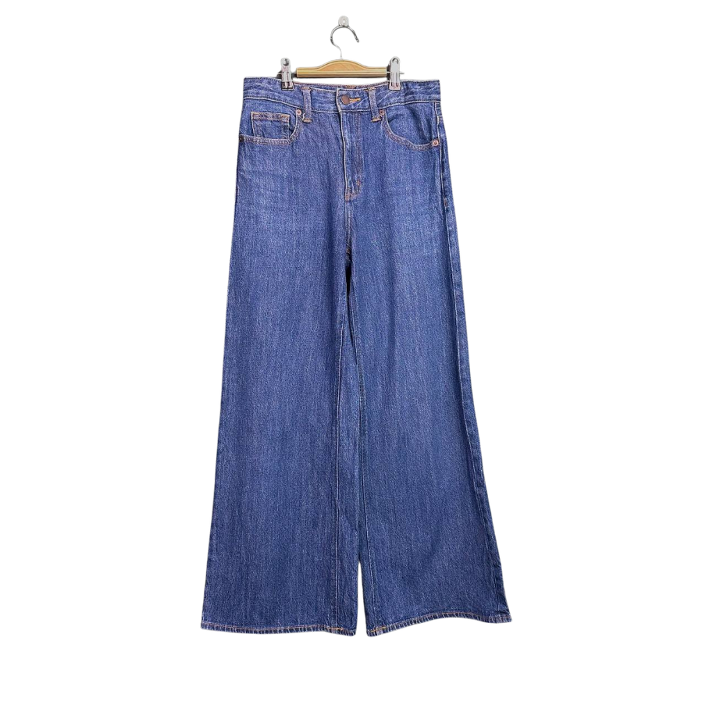 Woman Jeans Baggy Casual Blue