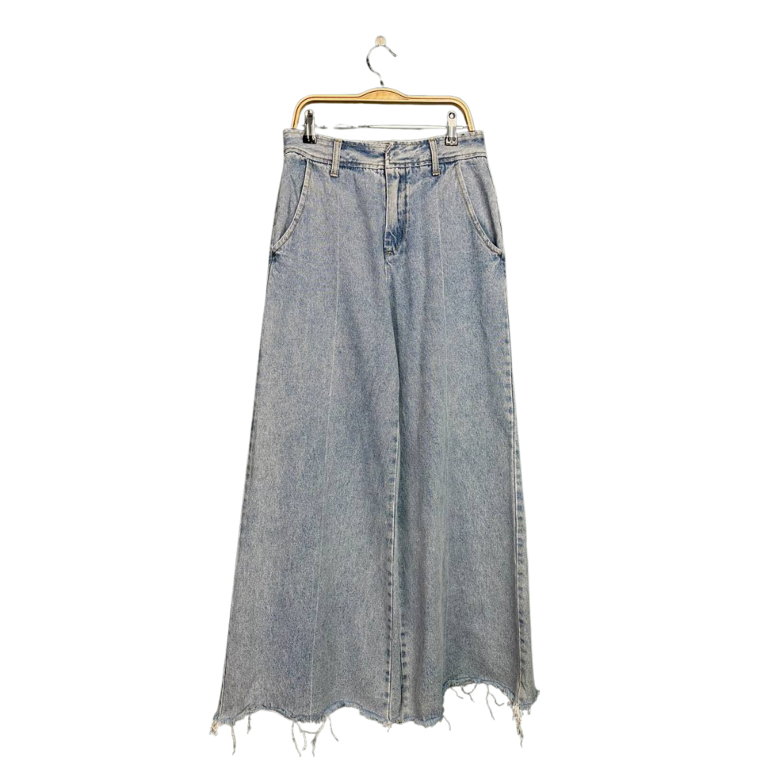Woman Jeans Baggy Casual Blue