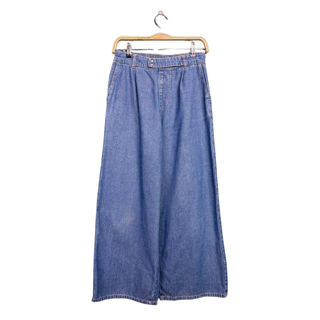 Woman Jeans Baggy Casual Retro Blue