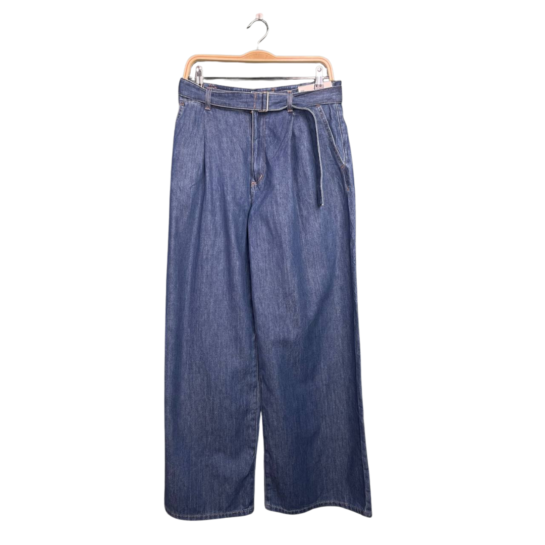 GU Woman Jeans Baggy Casual Blue